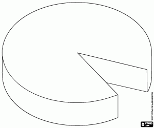 Colorear Una rueda de queso artesanal