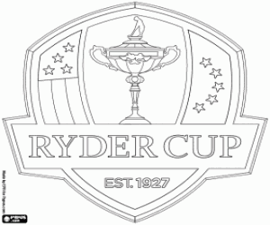 Colorear Ryder Cup, un torneo de golf