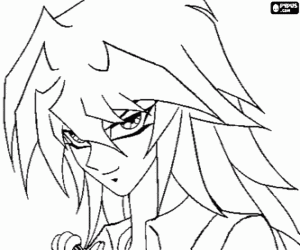 Colorear Ryo Bakura, un rival de Yugi
