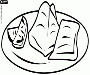 Colorear Salmón japonés, Yaki Sake