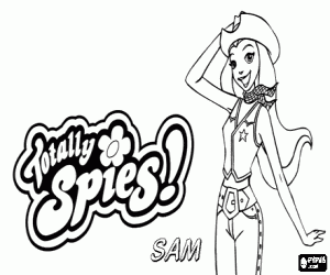 Colorear Samantha de Totally Spies