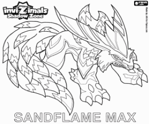 Colorear Sandflame Max, Invizimals LOD