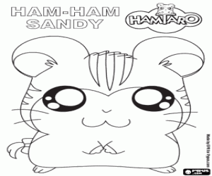 Colorear Sandy, la Ham-Ham de Hillary