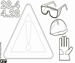 Colorear Seguridad y Salud en el Trabajo