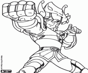 Colorear Seiya de Pegaso