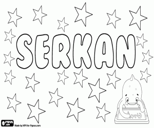 Colorear Serkan, variante de Sercan