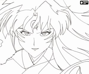 Colorear Sesshomaru, un demonio total