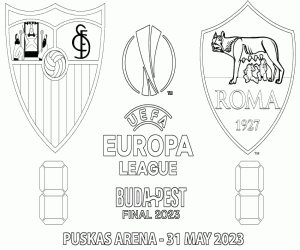 Colorear Sevilla-Roma, UEFA Europa League