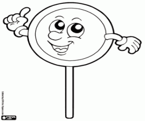 Colorear Una señal de tráfico circular