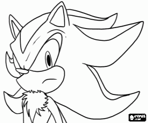 Colorear Shadow es un erizo como Sonic