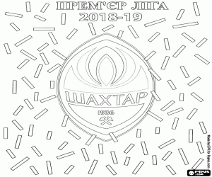 Colorear Shaktar Donetsk, campeón 2018-19