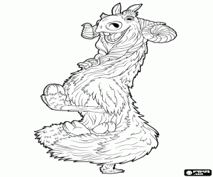 Colorear Shangri Llama de Geotopia