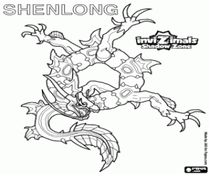 Colorear Shenlong, Invizimals LOD