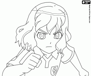 Colorear Shindou de Inazuma Eleven Go