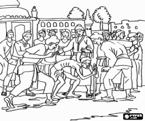 Colorear Siddhartha Gautama y la vejez