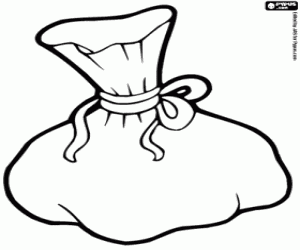 Colorear Una simple bolsa del pescador