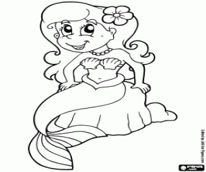 Colorear Sirena