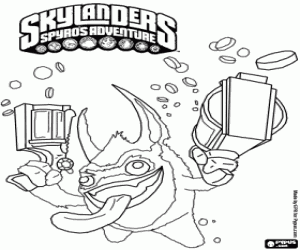 Colorear Skylander Trigger Happy
