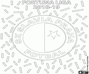 Colorear Slavia Praga, campeón 2018-2019