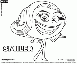 Colorear Smiler, un personaje de Emoji