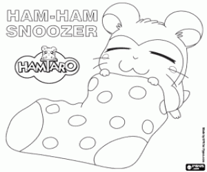 Colorear Snoozer, un Ham-Ham dormilón