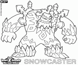 Colorear Snowcaster, Invizimals LTP