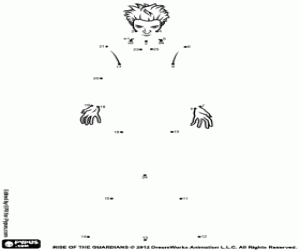 Colorear Sombra, dibujo para unir puntos