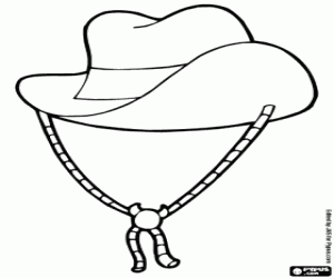 Colorear Sombrero de vaquero, de cowboy