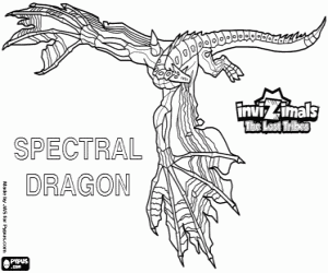 Colorear Spectral Dragon, Invizimals LTP