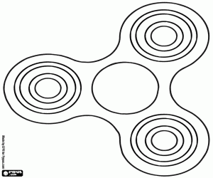 Colorear Un spinner típico para decorar