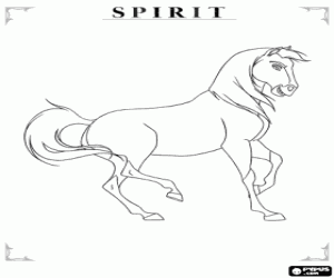 Colorear Spirit, el potro indomable