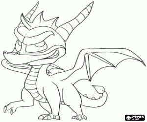 Colorear Spyro, un joven dragón