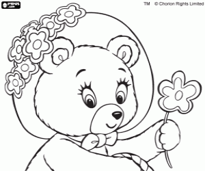 Colorear Sra Tubby Bear, personaje de Noody