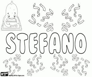 Colorear Stefano, variante de Stefanio