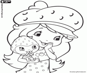 Colorear Strawberry Shortcake y Berrykin