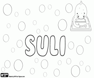 Colorear Suli, nombre con varios orígenes
