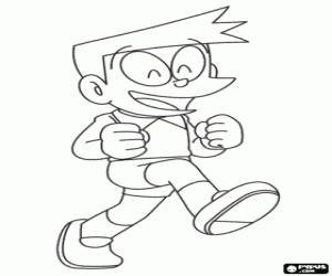 Colorear Suneo, personaje de Doraemon