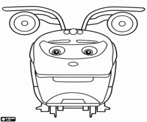 Colorear Super-Tren, tren de Chuggington