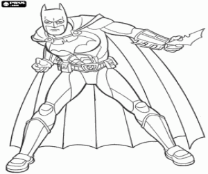 Colorear El superhéroe Batman 