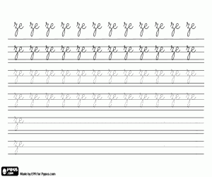 Colorear Sílaba ZE para escribir