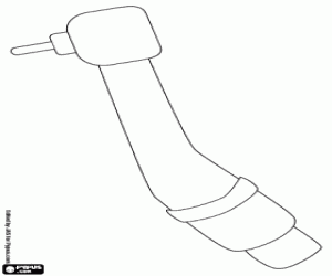 Colorear Taladro dental, taladro del dentista