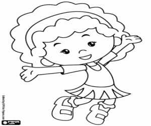 Colorear Tara, la amiga de Chloe