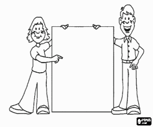 Colorear Una tarjeta regalo para el padre