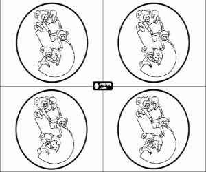 Colorear Tarjetas fiesta de cinco años