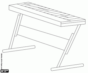 Colorear Un teclado electrónico