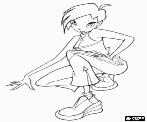 Colorear Tecna, hada de Winx Club