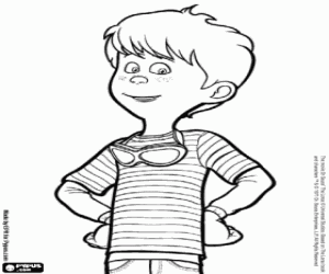 Colorear Ted, personaje del filme Lorax