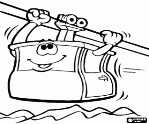 Colorear Teleférico