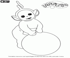 Colorear Teletubbies Laa-laa