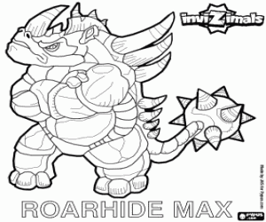 Colorear Temible Invizimal Roarhide Max